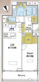 クレヴィア渋谷富ヶ谷 3階 間取り図
