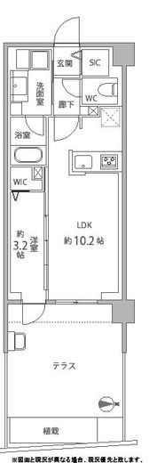エクセレントシティ南千住ブルーム 1階 間取り図