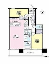 レジディア市谷砂土原 39階 間取り図