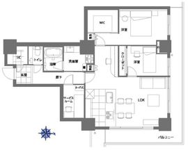 恵比寿ガーデンテラス壱番館 7階 間取り図