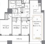 ステーションガーデンタワー 36階 間取り図