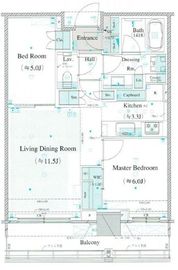 グローバルフロントタワー 9階 間取り図