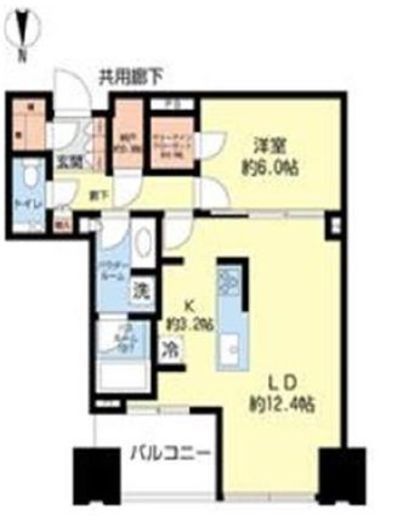 パークハビオ新橋 40階 間取り図