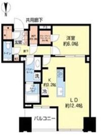 パークハビオ新橋 40階 間取り図