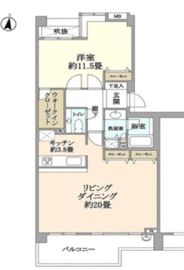 デュオヒルズ御殿山 4階 間取り図