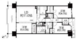 プラウド駒込トレサージュ 5階 間取り図