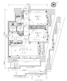 ライオンズ鶯谷マークスフォート 9階 間取り図