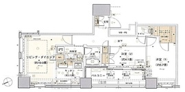 パークハビオ新橋 3階 間取り図