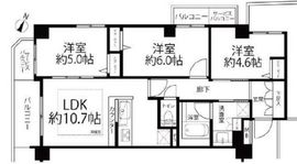 ブリシア不動前 4階 間取り図