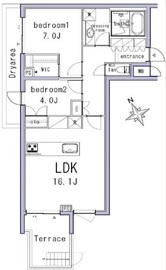 パークハビオ新橋 1階 間取り図