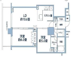 ベイサイドタワー晴海 15階 間取り図