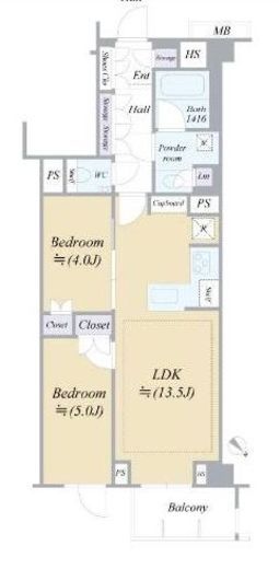 パークハビオ新橋 3階 間取り図