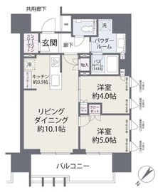 プレミスト東銀座築地アークコート 2階 間取り図