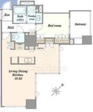 シティタワー池袋ウエストゲート 23階 間取り図