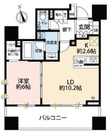 パークハビオ新橋 2階 間取り図