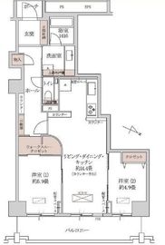 アトラスタワー小石川 15階 間取り図