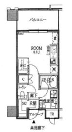 パークハビオ新橋 6階 間取り図