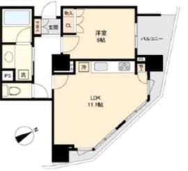 ドレッセ目黒インプレスタワー 7階 間取り図