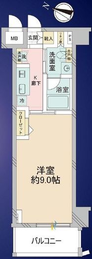 フェニックス飯田橋 2階 間取り図