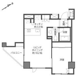 レグノ・ラフィネ南青山 9階 間取り図