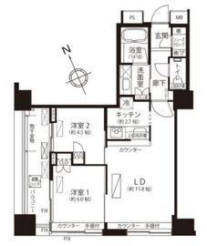 グランスイート虎ノ門 11階 間取り図