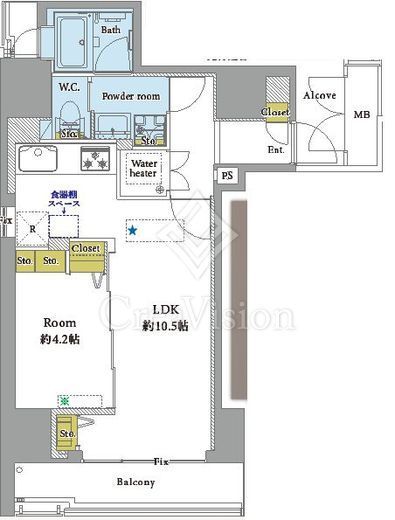 モデルノトッレ松濤（松濤タワーレジデンス） 3階 間取り図