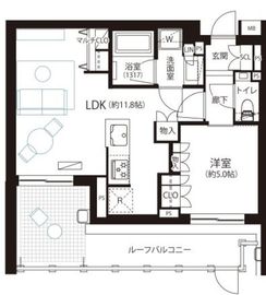 サンウッド浜田山 5階 間取り図