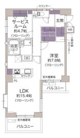 ユニオンパレス御徒町 6階 間取り図