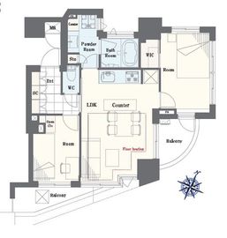 D'グランセ白金 10階 間取り図