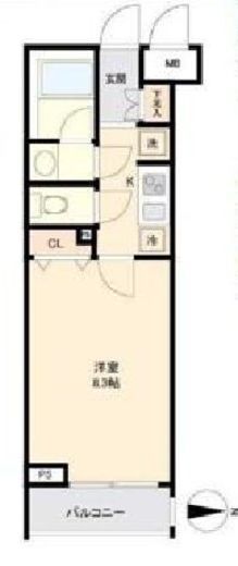 コンシェリア笹塚テラス 3階 間取り図