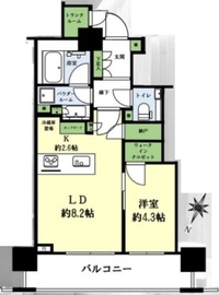 ブリリアザ・タワー東京八重洲アベニュー 7階 間取り図