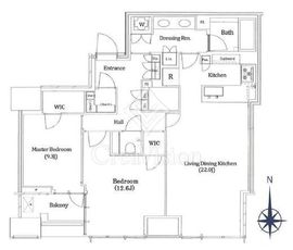 三田ガーデンヒルズ NORTH HILL 9階 間取り図