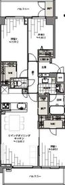 シティウインズ品川ガーデンコート 5階 間取り図