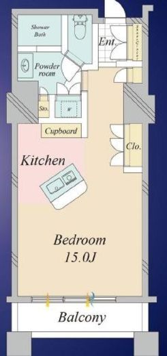 シティフロントタワー 4階 間取り図