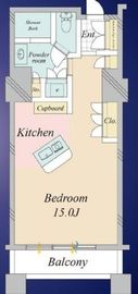 シティフロントタワー 4階 間取り図