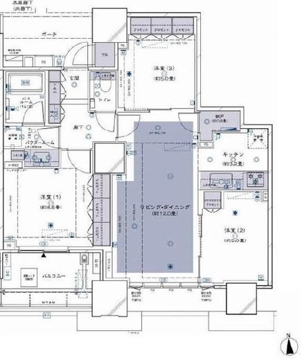 ドゥ・トゥール 17階 間取り図