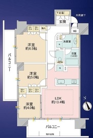 ジオ浅草三丁目 4階 間取り図