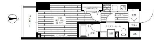 ステージグランデ秋葉原 9階 間取り図