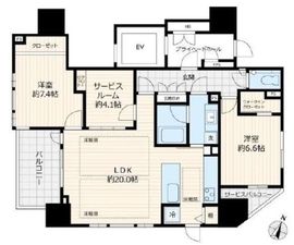 CONOE一番町 12階 間取り図