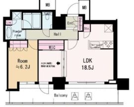 フェアステージ広尾 19階 間取り図