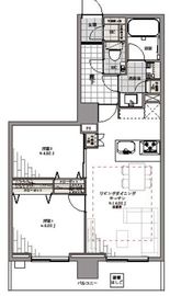 ジェントルエア神宮前 2階 間取り図