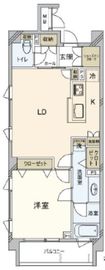コアロード六本木フロンテ 2階 間取り図