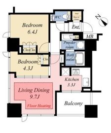 シティタワー池袋ウエストゲート 14階 間取り図