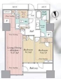 パークハビオ渋谷神山町 7階 間取り図