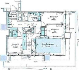 HARUMI FLAG PARK VILLAGE (晴海フラッグ パークヴィレッジ) 18階 間取り図
