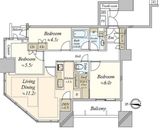 パークシティ大崎 ザ タワー 16階 間取り図