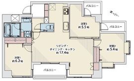 ナビウス目黒 10階 間取り図