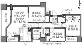 東京錦糸町シティタワー 10階 間取り図