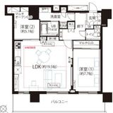 クロスエアタワー 27階 間取り図