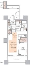 パークタワーグランスカイ 15階 間取り図